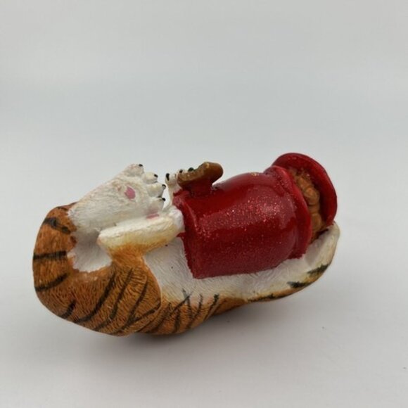 Danbury Mint The Baby Animal Christmas Ornament Tiger Cub Cookies Santa #1 - Picture 9 of 9